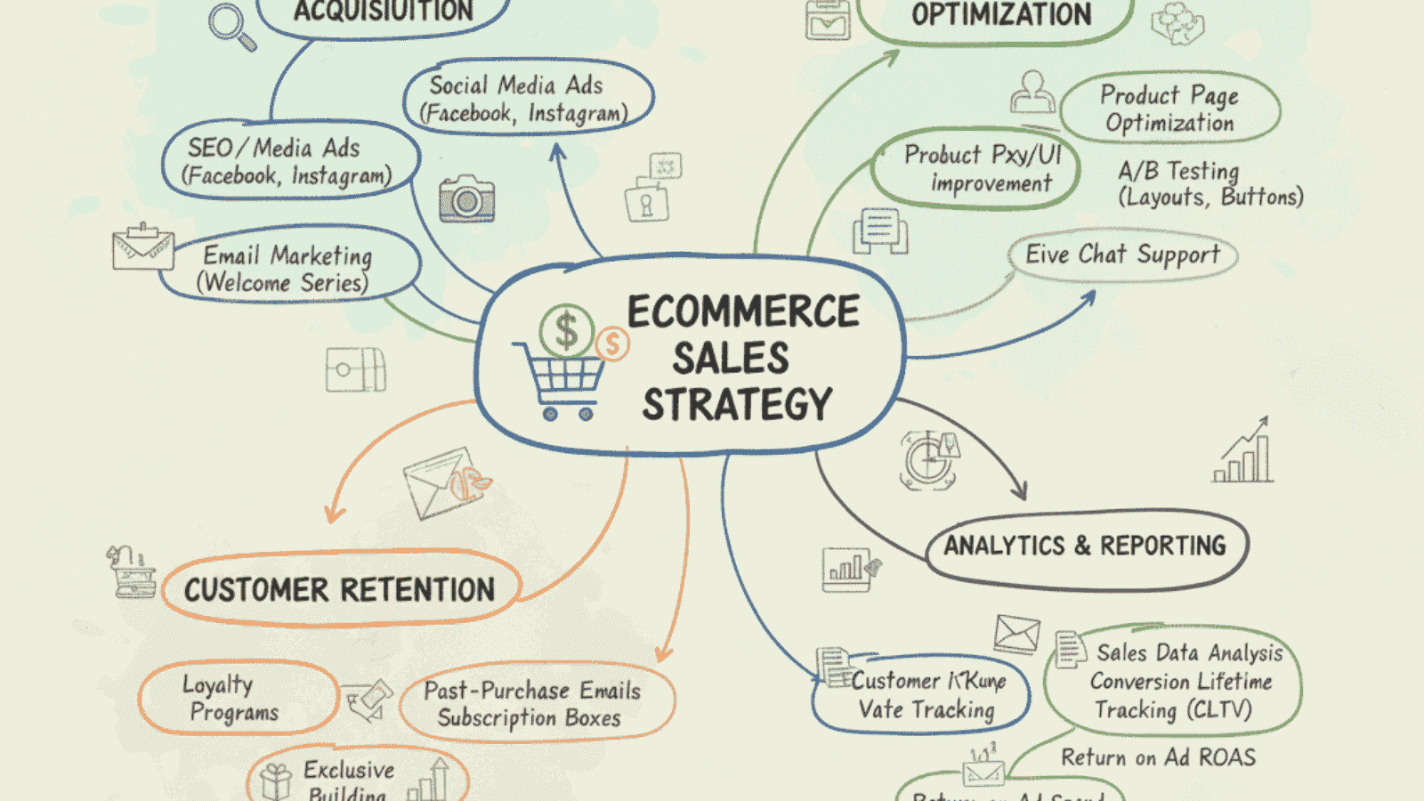 Ecommerce Sales Concept Comparisons
